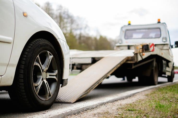 Car breakdown truck