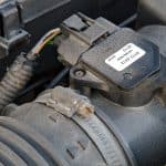 Mass Air Flow Sensor Of A Car At The Air Filter Housing.