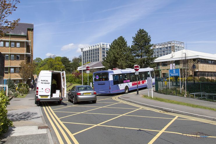 Parked on double yellows