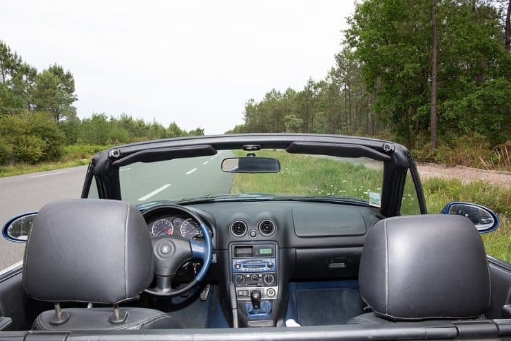 Mazda MX-5 dashboard.